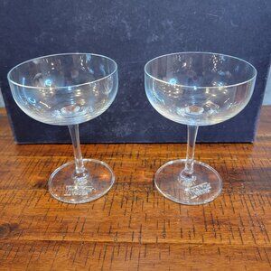 Vintage Kettle One Champagne/Martini Coupe Glasses, Set of 2, Limited Ed…